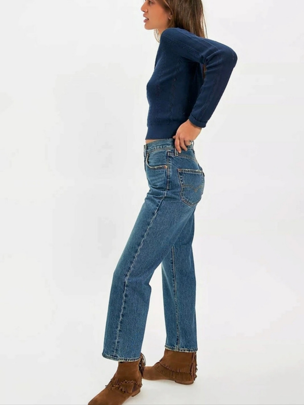 Levi's 501 '90s Ankle Relaxed Straight Leg Jeans - Picture 4 of 10